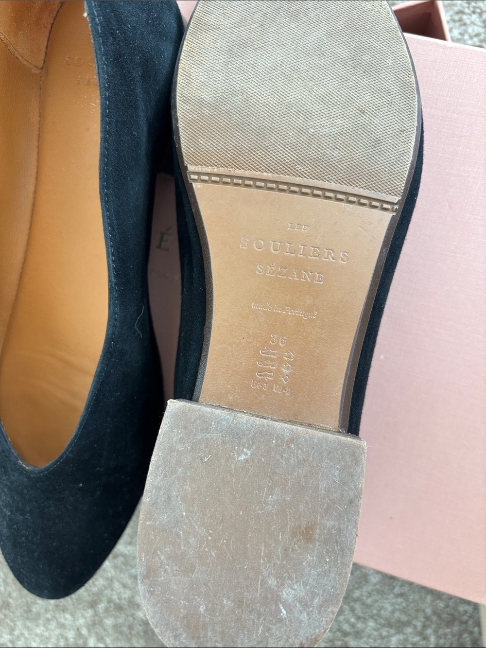 Sézane Matilda Suede Flats - Picture 3 of 3